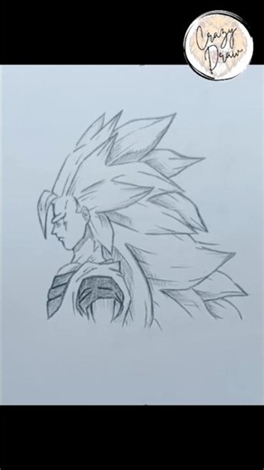 🔥 Goku Drawing Tutorial | Easy Dragon Ball Z Character Sketch #CrazyDraw #goku