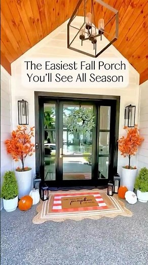 The Easiest Fall Porch Decor You’ll See All Season 🍁🍃