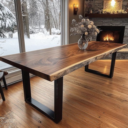 Wooden Table - Rustic Table - Dining Table - Kitchen Table - Farmhouse Table - Wood Table - Handmade Rustic Wooden Dining Table - Etsy