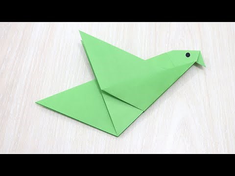 How to Make a Paper Bird in 2 Minutes - Cute Origami Bird