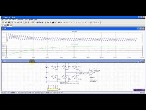 3-Phase AC Motor Inverter Simulation using LTspice