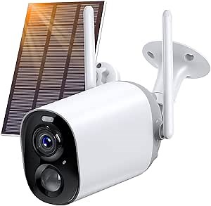 NETVUE Wireless Security Camera with Solar Panel, Outdoor Camera Battery Powered Surveillance Cameras for Home Security, AI Detection, IP66 Waterproof, 2-Way Audio,1080P Night Vision