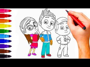 Painting Scenes from PJ Masks: Heroes, Villains, and Creative Art Ideas!