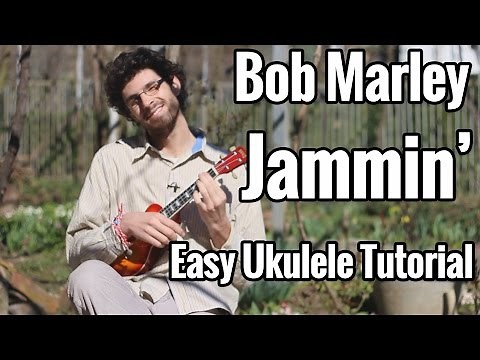 EASY - Bob Marley - Jammin Ukulele Tutorial (Chords on Screen)