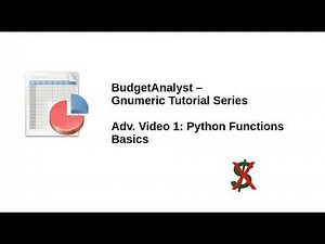 Gnumeric Tutorial - Python Functions Basics
