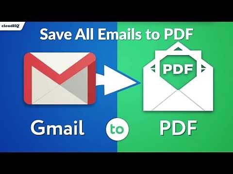 Save Multiple Emails as PDF
