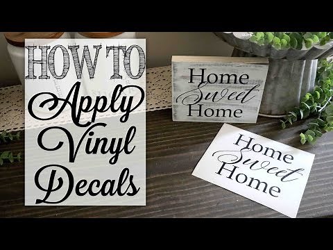 How To Apply Vinyl Decals