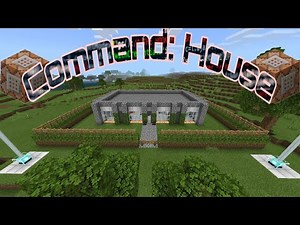 Self Building House | Minecraft Bedrock Creation with Command Map | Downloadable