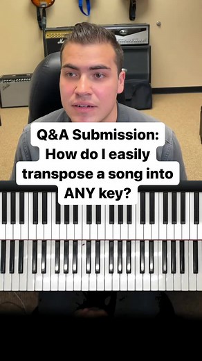 Here's the transposing trick you need to know! 🎹 Check out our full-length course on transposing here: https://loom.ly/rjpRNWg #piano #pianolesson #pianowithjonny #jonnymay #easypiano #pianotip #jazzpiano | Piano With Jonny