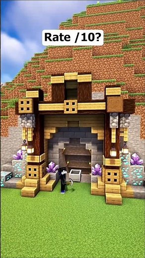 Minecraft Mine Entrance ⛏️ #minecraft #shorts