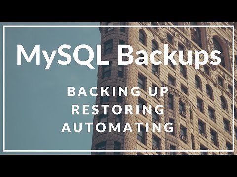 How to Backup and Restore a MySQL/MariaDB Database