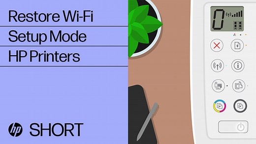 Restore Wi-Fi setup mode on your HP printer | HP® Support