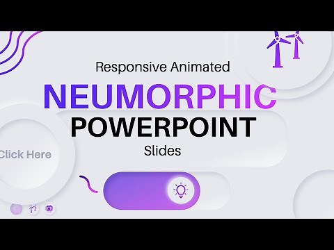 How to Create a Responsive Animated Neumorphic PowerPoint Slide: Part 1