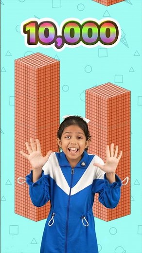 Counting 1 to 10,000 🔢 | Learn Big Numbers in Easy Way | Adi Connection #preschool #shorts