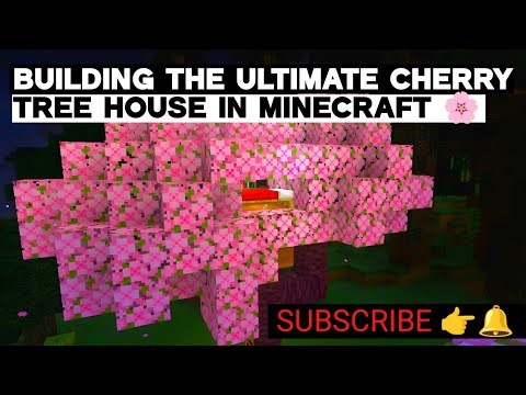 Building the Ultimate Cherry Tree House in Minecraft 🌸