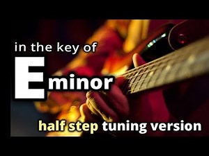 HALF STEP tuning ★ E minor GUITAR BACKING TRACK ★ Melodic Hard Rock