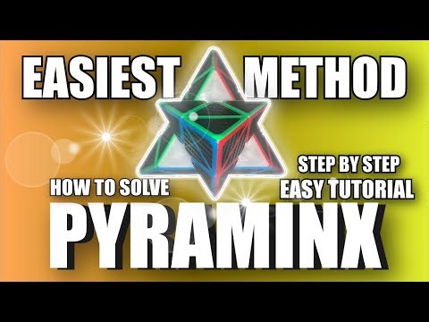HOW TO SOLVE PYRAMINX!!! SUPER EASY METHOD FOR BEGINNERS