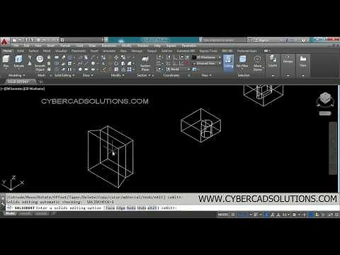 How to Edit Solids in AutoCAD 3D