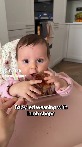 Baby Led Weaning with Lamb Chops for Six-Month-Olds