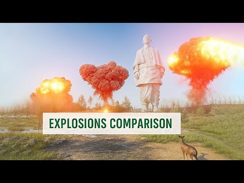 EXPLOSIONS Size Comparison | 3D
