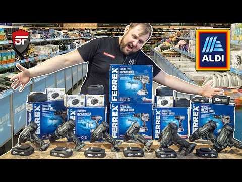 I Built the Ultimate French Cleat Power Tool Wall from Scrap Wood for my ALDI Ferrex Tools!