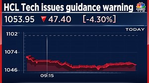 HCL Tech top Nifty loser after management revises revenue guidance lower - CNBC TV18