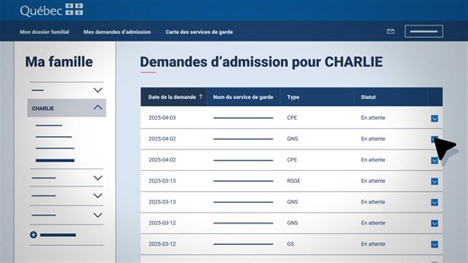 Pour inscrire votre enfant à un service de garde éducatif à l’enfance, que ce soit un CPE, une garderie ou un service de garde en milieu familial, vous devez désormais passer par le nouveau 𝐏𝐨𝐫𝐭𝐚𝐢𝐥 𝐝’𝐢𝐧𝐬𝐜𝐫𝐢𝐩𝐭𝐢𝐨𝐧 𝐚𝐮𝐱 𝐬𝐞𝐫𝐯𝐢𝐜𝐞𝐬 𝐝𝐞 𝐠𝐚𝐫𝐝𝐞. 👶💻 Une nouvelle fonctionnalité est maintenant activée dans la plateforme : l’indicateur de rang. Mis à jour mensuellement, il vous permet de connaître le rang approximatif de votre enfant sur les listes d’attente des CPE et de