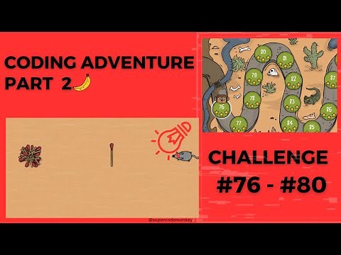 CODE MONKEY: CODING ADVENTURE🍌: PART 2: FUNCTIONS & CONDITIONS - CHALLENGE#76 - #80 (FUNCTION FARM)
