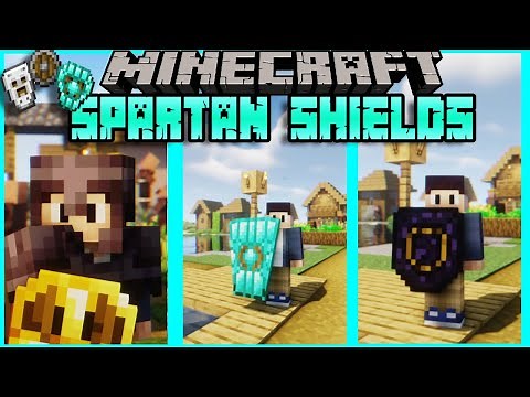 Minecraft Spartan Shields Mod Showcase – Crafting Powerful Shields for Protection 1.20