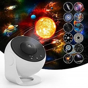 Planetarium Star Projector, Galaxy Projector,Realistic Starry Sky Night Light,4K Replaceable HD 13 Film Discs,for Kids Bedroom Ceiling Home Living Room Decor Birthday Gifts