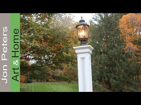 How to make a Lamp Post, / Build a Decorative Column Wrap