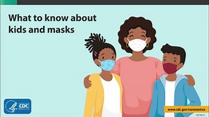 Masks help keep children safe against COVID-19. Everyone, vaccinated or not, including children 2 , should wear masks indoors in public in areas with high numbers of COVID-19 cases. Consider wearing masks in crowded outdoor settings. Check the fit of your child’s mask regularly to help protect them against COVID-19. Learn more: https://bit.ly/30QOzQF | CDC