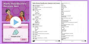 Year 6 Maths Boardmasters Revision Quiz PowerPoint Game