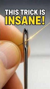 You Won’t Believe This Needle Threading Trick!
