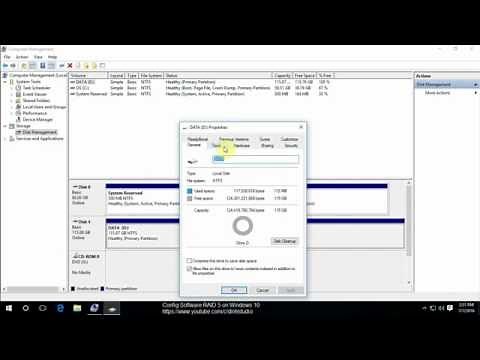 How to configure software raid 5 Windows 10