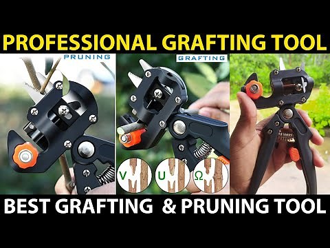 PROFESSIONAL GRAFTING TOOL with Ω, U & V Blade | Multipurpose Gardening Tool (Grafting & Pruning)