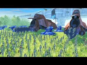 Huge Invasion of Naboo in NEW Star Wars Mod! - Men of War: Star Wars Mod Battle Simulator