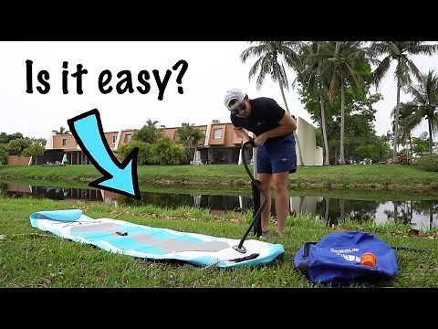 HOW to Set Up Your INFLATABLE Paddle Board and Water TEST! | (Watch Before Using Your SUP)