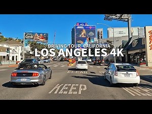 🚘 Driving LOS ANGELES 4K – Stunning Fairfax Ave & Hollywood Blvd Tour