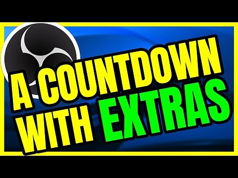 OBS Live Stream Countdown Timer - This One Does MORE