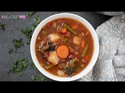 Instant Pot Vegetable Soup: The MOST Flavorful Vegetable Soup ready in just 30 minutes!