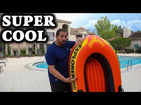 Intex Explorer Inflatable Boat Series (200 model) unbox, setup, and review