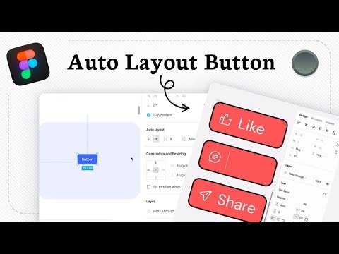 How to create auto layout button in Figma