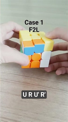 2 ways to do case 1 of F2L with algorithms. With Rubik's cube notation.