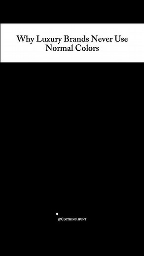 How Luxury Brands Choose Colors That Look Expensive 🎨✨