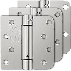 Luxbaro 3 Pack Spring Hinges Self Closing 4 Inch, Self Closing Door Hinges