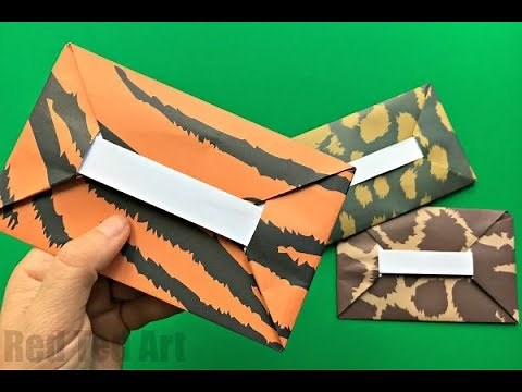 Easy Origami Envelope Tutorial DIY - How to make an Envelope - NO GLUE