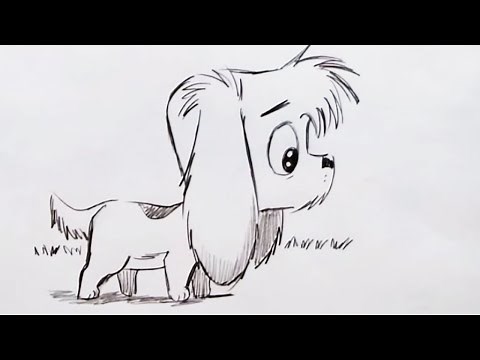How to Draw a Cute Cartoon Dog (Step by Step)
