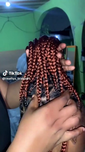 Medium Sized Knotless Triangle Braids Patterns