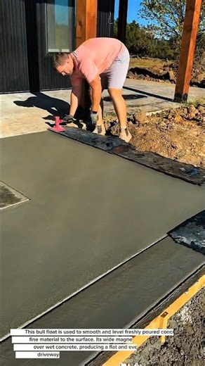 “Satisfying Concrete Finishing Using a Bull Float – Perfect Smooth Slab Technique!”